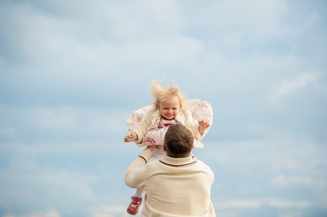 happy father daughter